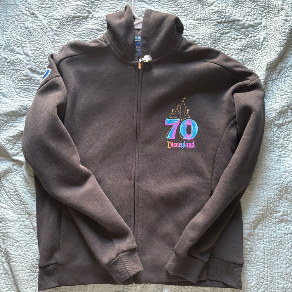 Disneyland 70th Anniversary Zip-Up Hoodie XS